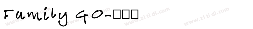 Family GO字体转换